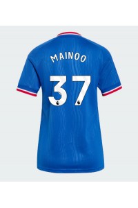 Manchester United Kobbie Mainoo #37 Jalkapallovaatteet Naisten Vieraspaita 2026-27 Lyhythihainen